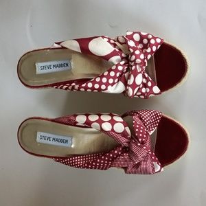 Steve Madden Slip on Wedge Shoes.